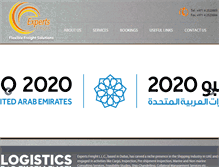 Tablet Screenshot of expertsfreight.com